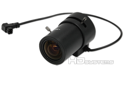 Kamerový systém / set, bezpečnostní kamera: Varifokální objektiv s automatickou DC clonou 6 - 16 mm 1/3" CS F 1.4  (48° až 18°)