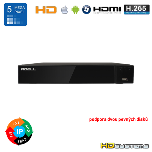 XVR ADELL HD-1600P5 16 kanálů