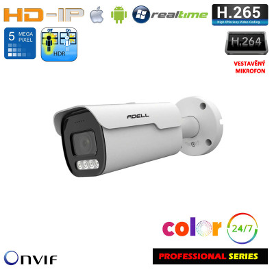 IP bezpečnostní kamera ADELL  HD-IP45HS5XBA