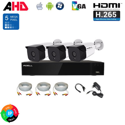 Kamerový set ADELL HD-400PX8EB3R30HSF (5Mpx)